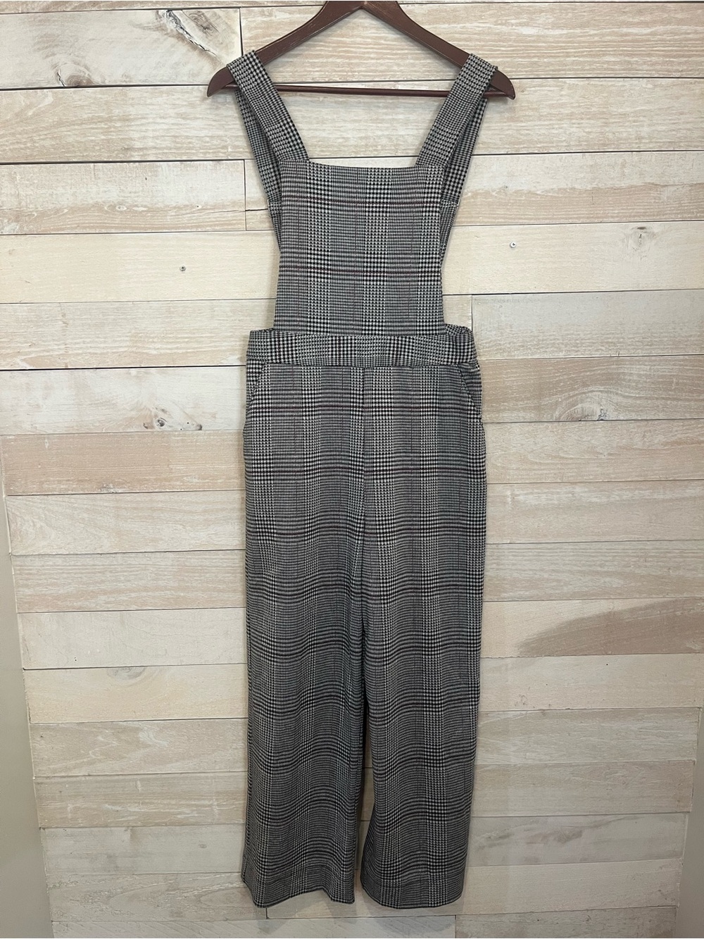 love, Fire Houndstooth Jumpsuit in aplaude black/red